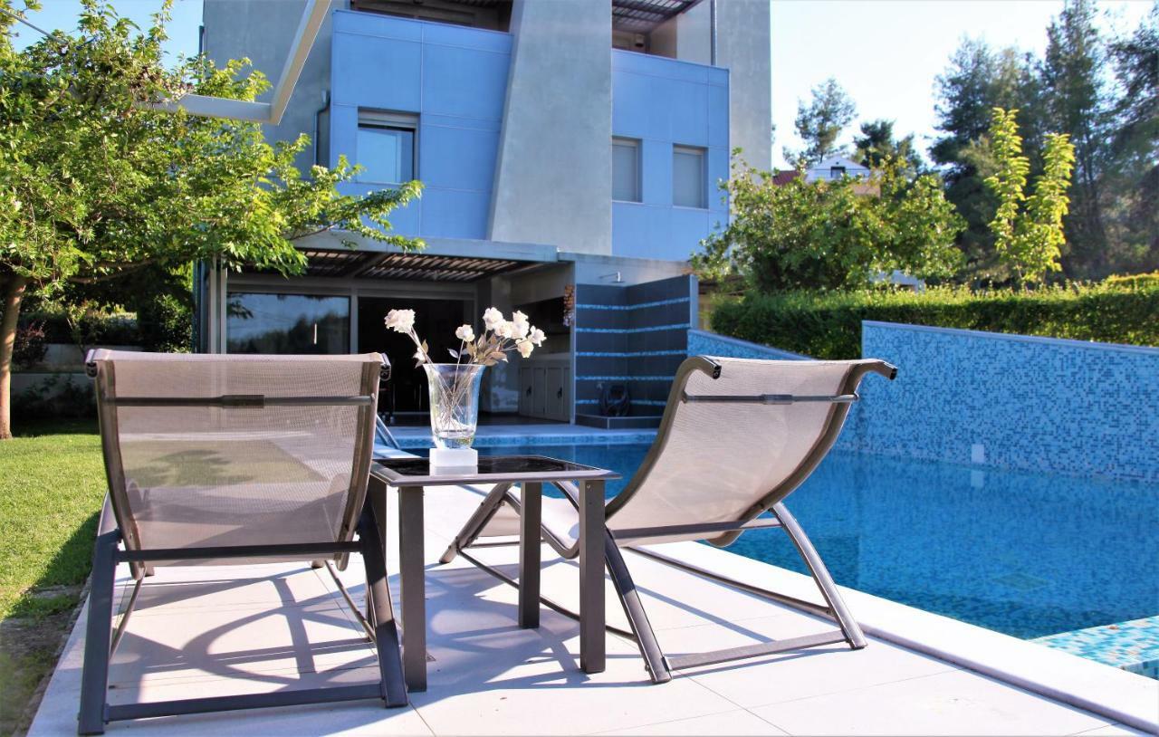 Deluxe Chrousso Pool Villa Paliouri Exterior photo